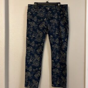 LRL Lauren Jeans Co.Ralph Lauren Jeans With design,size 14,modern straight ankle
